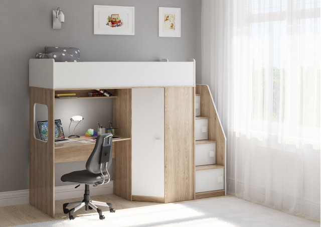 Кровать чердак Легенда B604.3 в наличии